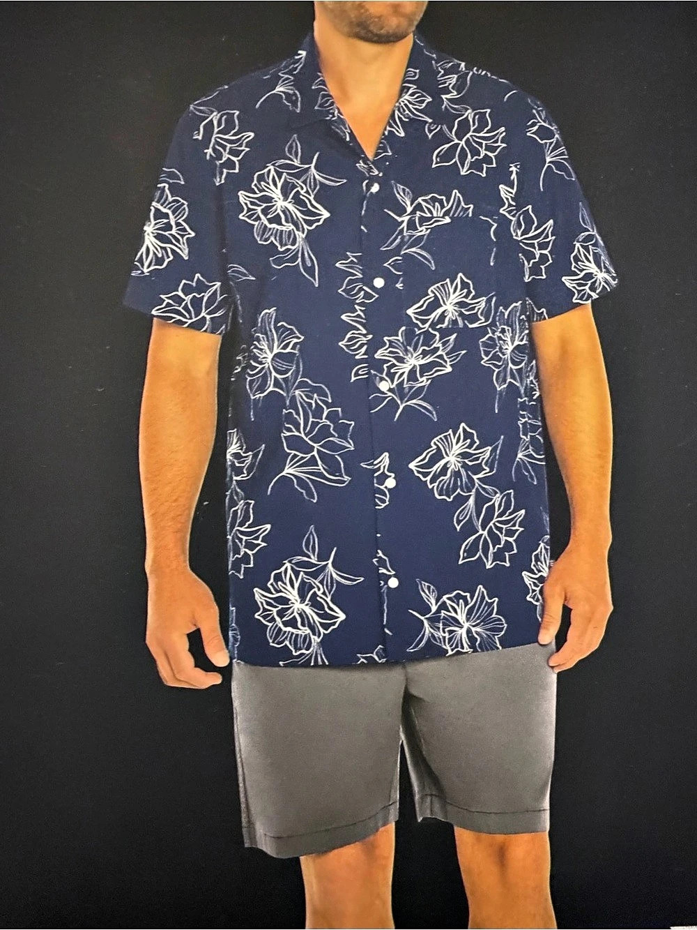 GAP Men's Seersucker Shirt Soft Cotton Short Sleeve Relax Fit Button Medium $50